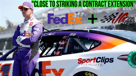 Fedex Is “close To Striking A Contract Extension” With Jgr And Denny Hamlin For 2024 Youtube