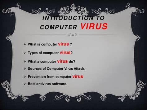 Computer Virus Powerpoint Presentation