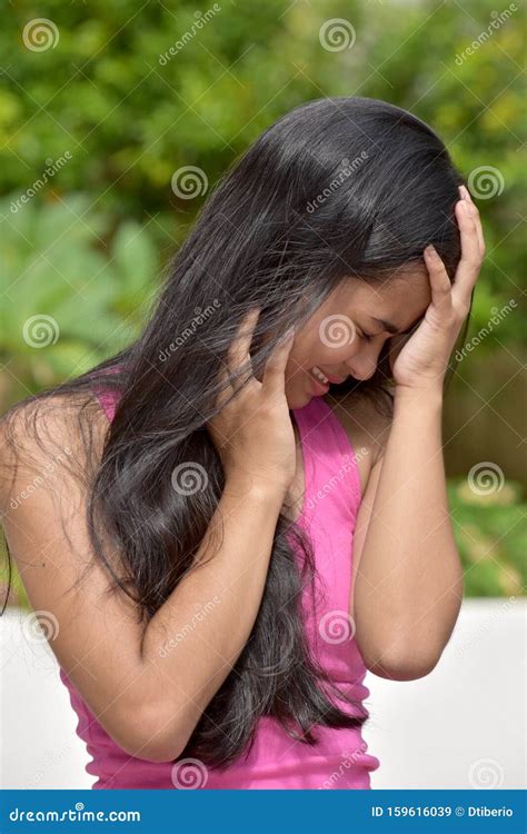 A Filipina Teen Girl Under Stress Stock Image Image Of Minorities