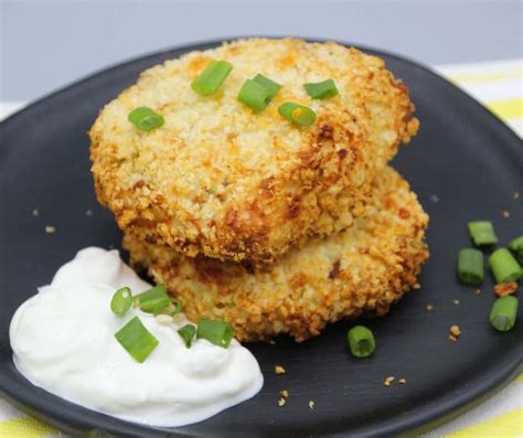 Air Fryer Mashed Potato Pancakes Fork To Spoon