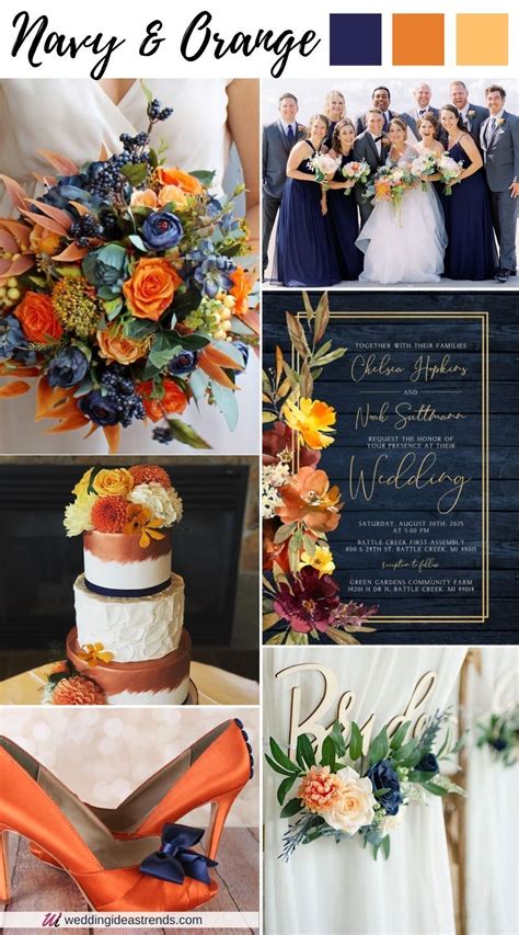 Best 5 navy blue november fall wedding color schemes – Artofit