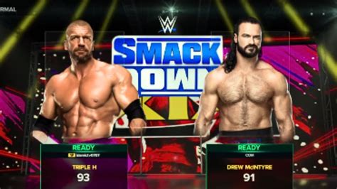 Wwe K Triple H Vs Drew Mcintyre Heavyweight Match