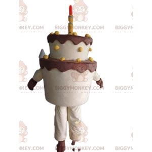 Big Birthday Cake BIGGYMONKEY™ mascot costume Sizes L (175-180CM)