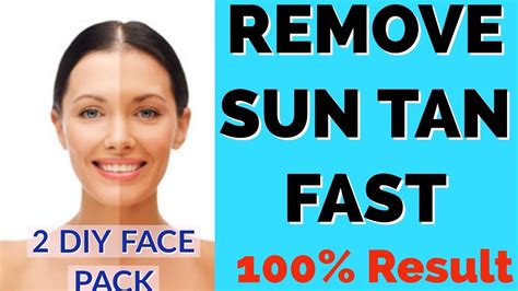 धूप से काली त्वचा को गोरा कैसे करें How To Remove Tan From Face Immediately Youtube