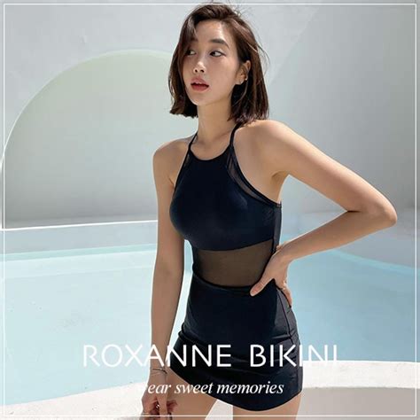 ROXANNE現貨 預購性感透視網紗綁帶連身泳衣 連身泳裝 比基尼 bikini 蝦皮購物