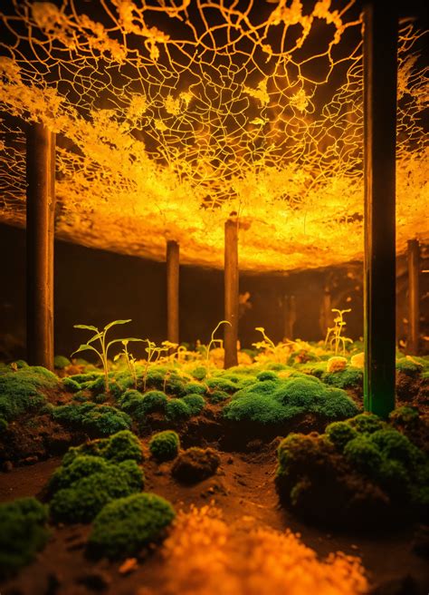 Lexica Phosphorescent Mycelium Growing Underground Unreal Engine