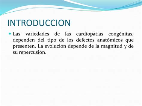 Cardiopatias Congenitas Introduccion Pptx