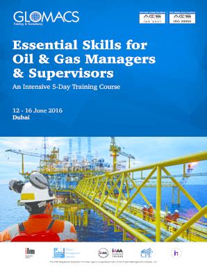 Fillable Online Glomacs Essential Skills For Oil Gas Managers