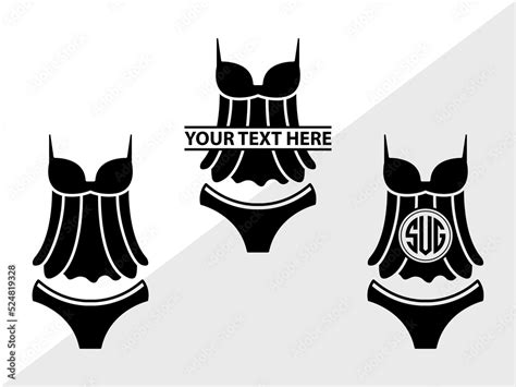 Lingerie Monogram SVG Women S Lingerie Svg Sexy Sleepwear Svg Bra