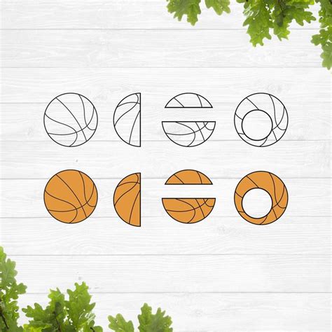 Half Basketball Svg Basketball Ball Svg Basketball Bundle Svg