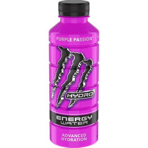 Monster Energy Water Advanced Hydration Purple Passion Energy Drink 20 ...