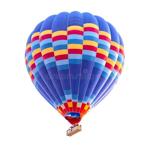 Hot Air Balloon Isolated On White Background Stock Image Image Of