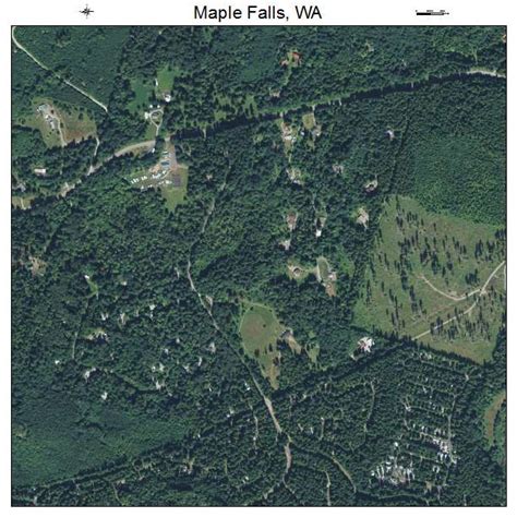 Aerial Photography Map of Maple Falls, WA Washington