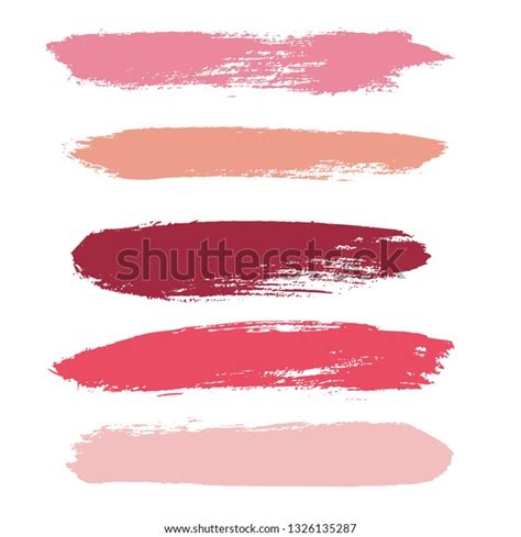 Makeup Strokes Beauty Cosmetic Nude Brush Stock Vector Royalty Free Shutterstock
