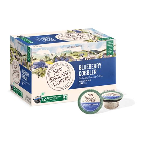 Blueberry Cobbler Single Serve New England Coffee