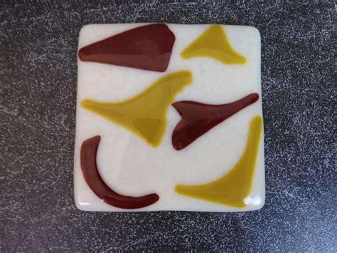 Vintage Art Glass Tile - GC5 Auctions