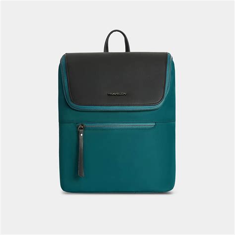 Travelon Bolso Mochila Multiuso Antirrobo Verde Para Viaje Con Luz