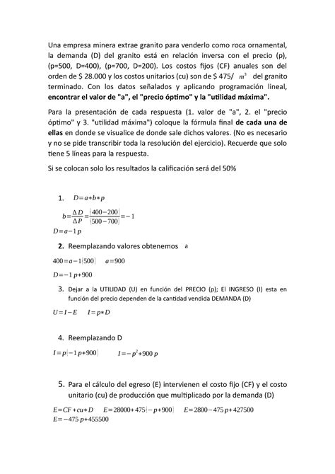 Prueba 2 16 Agosto 2020 Preguntas Y Respuestas Una Empresa Minera