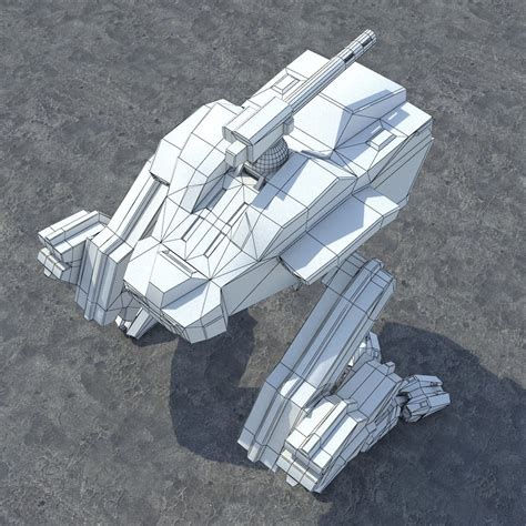 D Model Low Poly Rigged Mech Vr Ar Low Poly Rigged Cgtrader