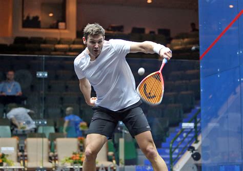 adrian waller breaks  world top  squash mad