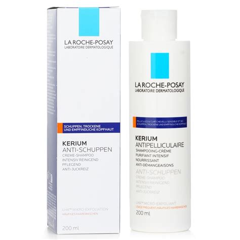 La Roche Posay Kerium Anti Dandruff Cream Shampoo For Dry Hair Or