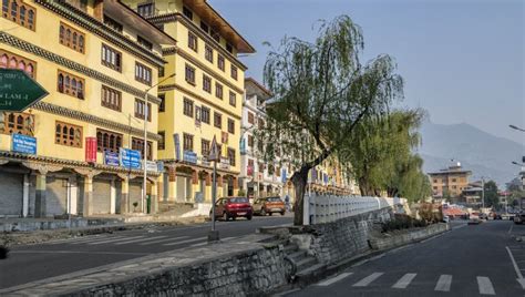 City View Of Thimphu In Bhutan Editorial Stock Image Image Of History