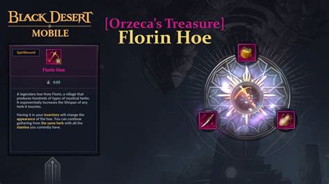 Orzeca S Treasure CRAFTING FLORIN HOE Black Desert Mobile YouTube