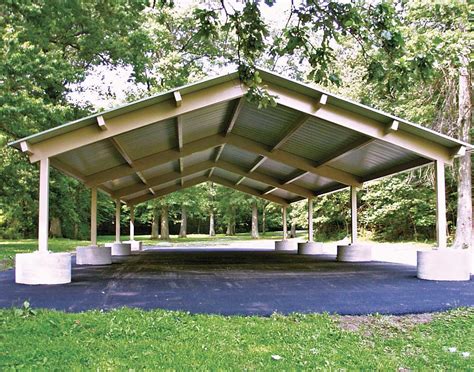 All Steel Single Roof Savannah Rectangle Pavilions Pavilions By Shape