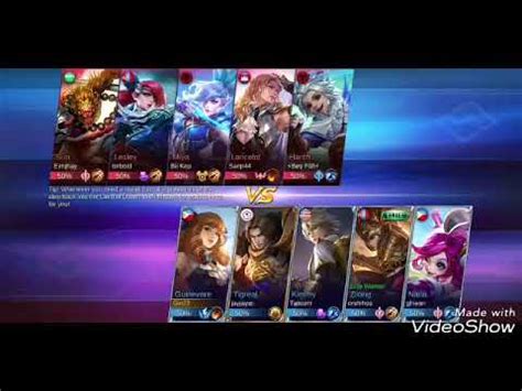 Guinevere With Tigreal Easy Maniac Gameplay Youtube