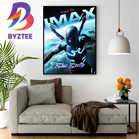 Blue Beetle New Poster Movie Filmed For IMAX Wall Decor Poster Canvas ...