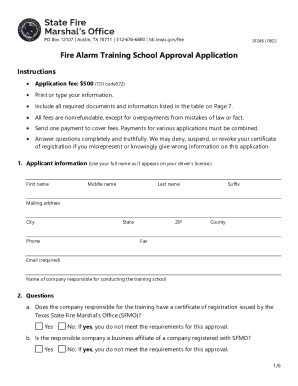 Fillable Online Application For Aip For Certificate Of Fitness For Fire