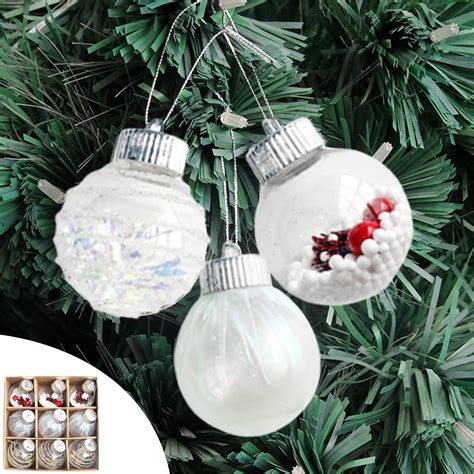 Christmas Oranments Ozmmyan Pcs Cm In Shatterproof Plastic