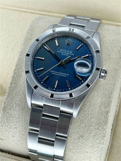 Rolex Oyster Perpetual Date Blue Homme Catawiki