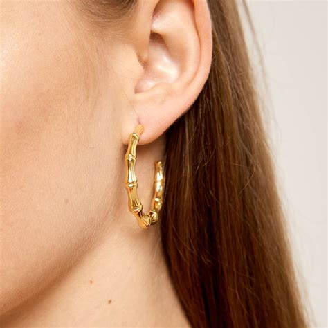 18K Gold Plated Stainless Steel Earrings Intensity SKU 85021 4