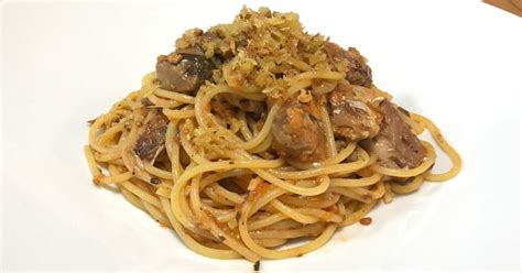 今日のパスタ サバ缶トマトソース｜モト3