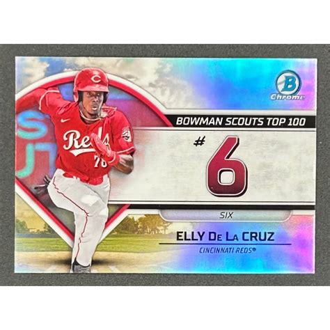 Elly De La Cruz Bowman Chrome Scouts Top Btp Rc Pristine