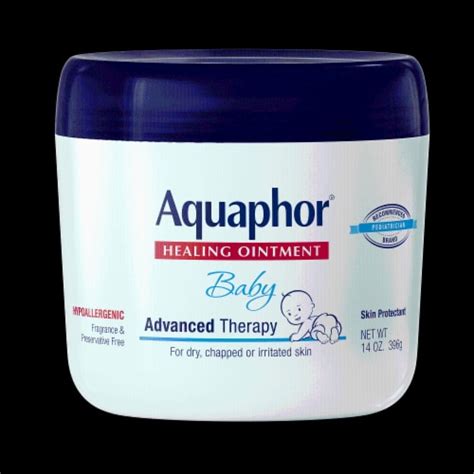 Aquaphor Baby Healing Ointment Advanced Dry Skin and Diaper Rash Ointment, 14 Oz Jar, 1 Pack/14 ...