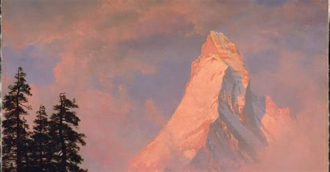 bensozia: Albert Bierstadt - Sunrise On The Matterhorn - 1875