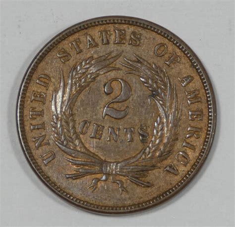 1868 Two Cent Piece ALMOST UNCIRCULATED 2 Cents EBay