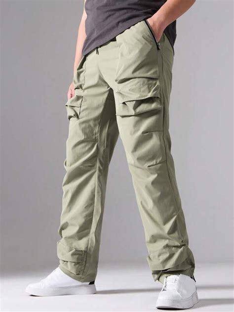 Manfinity LEGND Hombres Pantalones Cargo Con Bolsillo Lateral Con