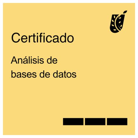 en Análisis de bases de datos Credly