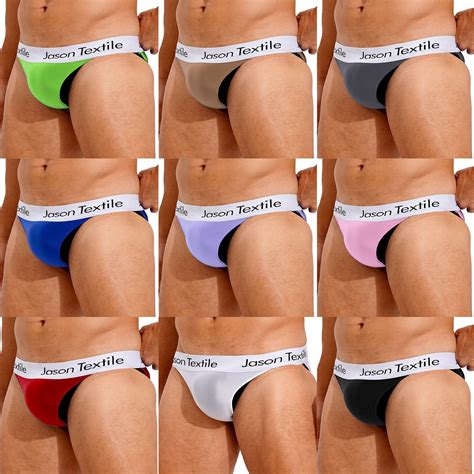 Sexy Herren Low Waist Schwimmen Bikini Slip H Schen Gl Nzend Strings