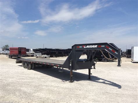 2022 Lamar Trailers 102X32' Gooseneck Trailer 27+5' Dovetail MAX Ramps