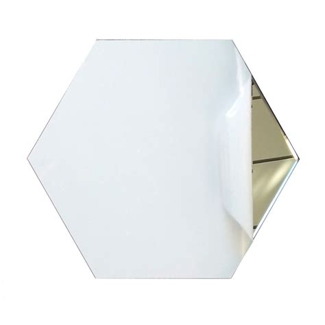 Lot De Miroirs Autocollants Hexagone X Cm Plexi Miroir