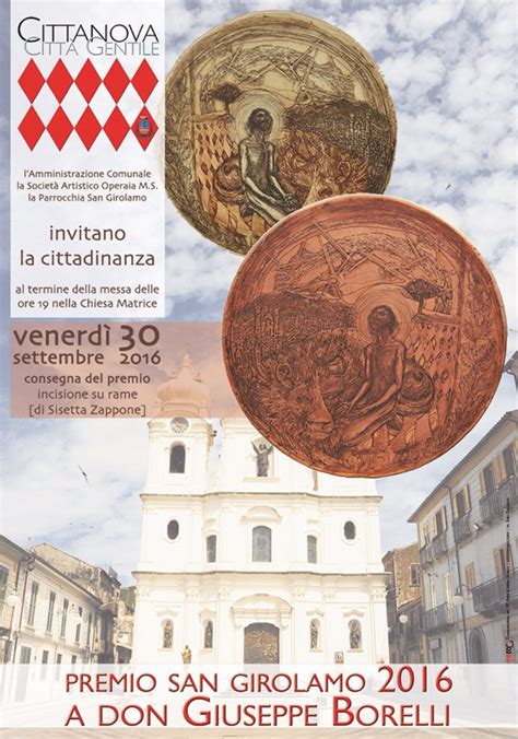 Cittanova venerdì 30 settembre il Premio San Girolamo a don Giuseppe