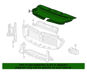 Gm Upper Radiator Air Baffle Gm Parts Store