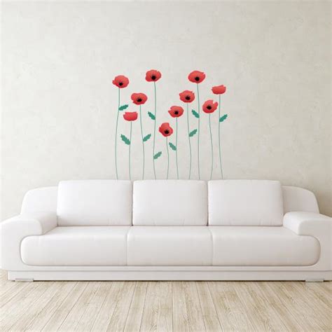 Flowers with Long Stems Wall Decal – Wall Decal World