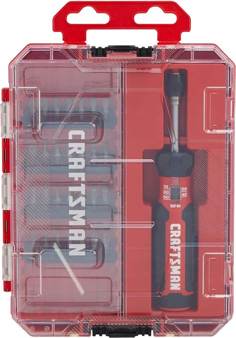 CRAFTSMAN Juego de destornilladores de torsión con almacenamiento