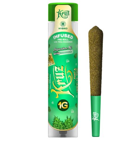 Kruz Thca Liquid Diamond Pre Roll Skywalker Og 1g Hemp Haven