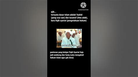 Tauhid Dan Tasawuf Harus Di Awal Barulah Fiqih Syariat Agar Ikhlas